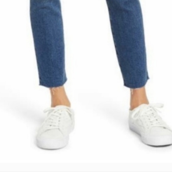 NWT Pistola Cara High Waist Distressed Skinny Frayed Hem Cropped Denim Jeans 26 - Picture 4 of 8